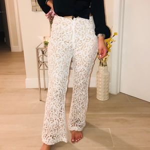 lace white+nude pants 🍍